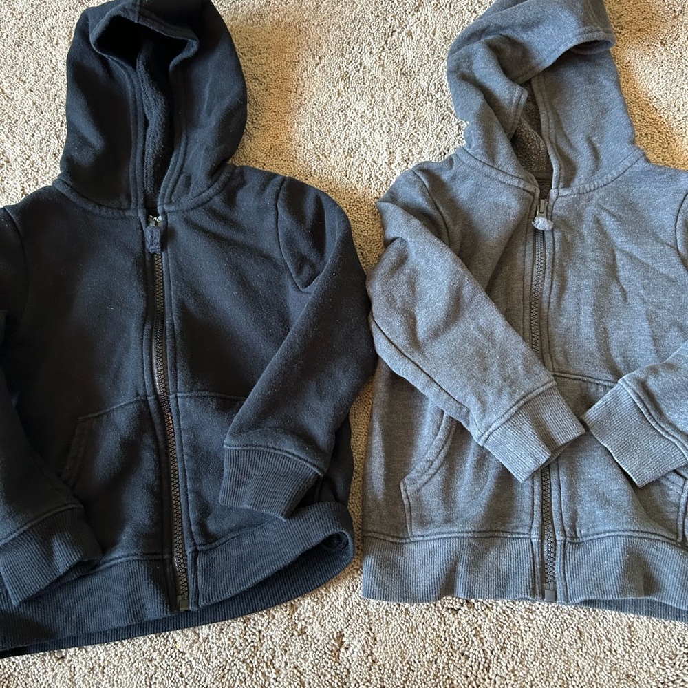 Cat & Jack Black and Gray Kids Hoodies
